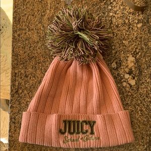 Juicy Couture “School of Couture” knit beanie hat